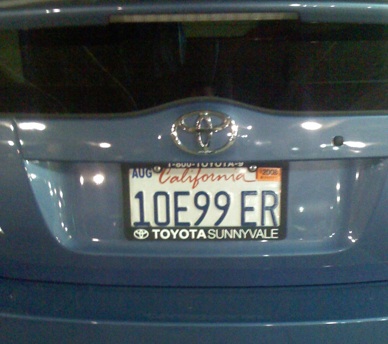 10E99ER License Plate QuickLook